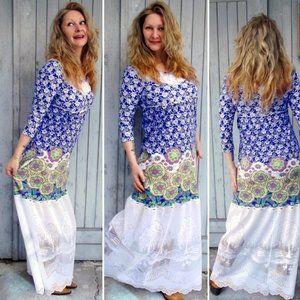 Refashioned Boho Maxi Dress (M/L)